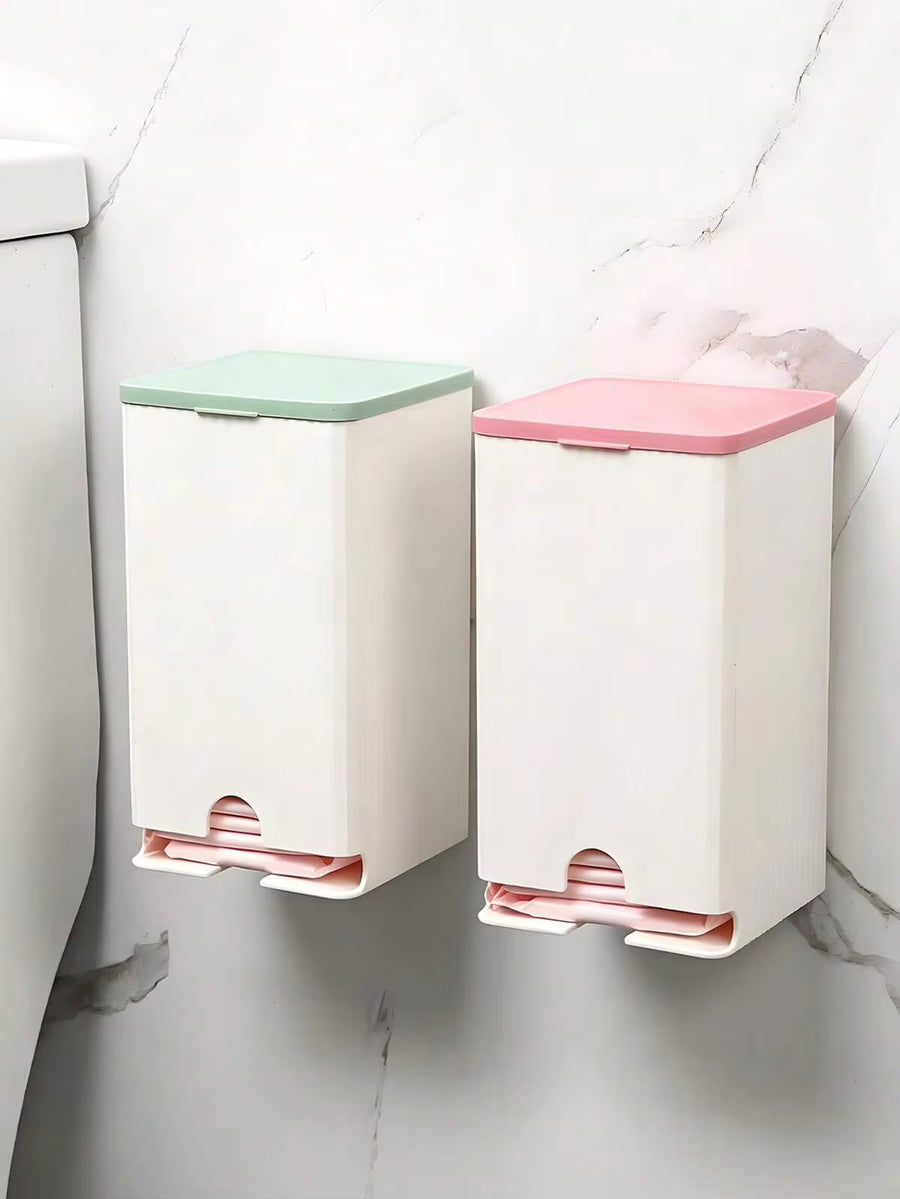 Minimalist Bathroom Storage With A Lid Plastic Sanitary Napkin Storage Box For Women Compact Personal Care Cleaning And Storage For Toilets Feminine Hygiene Products Bathroom, Bathroom Storage, Bathroom Shelves & Corner Shelves